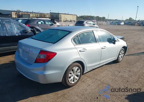 2012 Honda Civic Lx из США, поврежденный, VIN 19XFB2F50CE000935